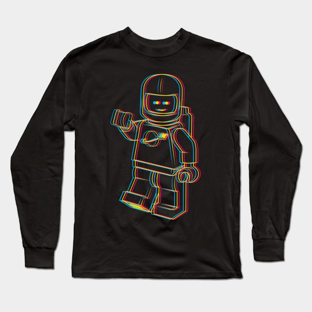 3D Spaceman Long Sleeve T-Shirt by chrisraimoart